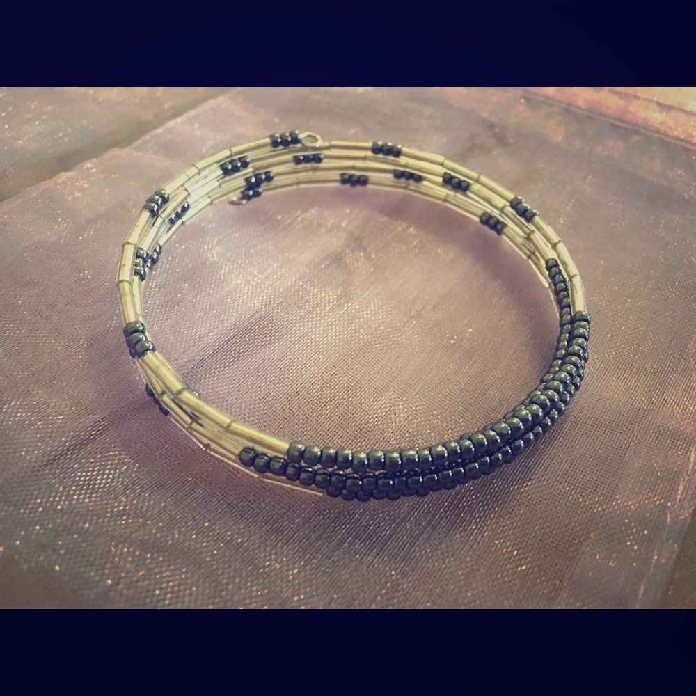 Handmade beaded wrap around bracelet